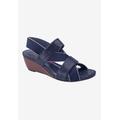 Wide Width Women's Wynona Sandal by Ros Hommerson in Navy Combo (Size 10 W)