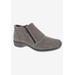 Wide Width Women's Superb Comfort Bootie by Ros Hommerson in Grey Suede (Size 8 W)