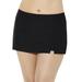 Plus Size Women's Side Slit Swim Skort by Swimsuits For All in Black (Size 26)