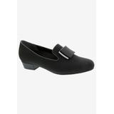 Wide Width Women's Treasure Loafer by Ros Hommerson in Black Micro (Size 6 1/2 W)