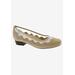 Women's Tootsie Kitten Heel Pump by Ros Hommerson in Nude Suede Leather (Size 6 M)