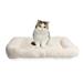 HappyCare Tex Sleeping cloud bolster Pet Cushion/Bed,Ivory by Happy Care Textiles in White