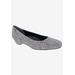 Women's Tabitha Flat by Ros Hommerson in Pewter Textile (Size 6 1/2 M)