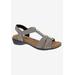 Wide Width Women's Mackenzie Sandal by Ros Hommerson in Taupe Multi Stretch (Size 9 1/2 W)
