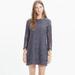 Madewell Dresses | Madewell Lace Long Sleeve Shift Dress 00 Xs Xxs | Color: Blue/Gray | Size: 00