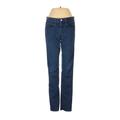 Gap Jeggings - Low Rise Straight Leg Boyfriend: Blue Bottoms - Women's Size 27 - Dark Wash