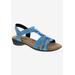 Wide Width Women's Mackenzie Sandal by Ros Hommerson in Blue Multi Stretch (Size 8 W)