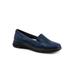 Women's Universal Loafer by Trotters in Navy Mini Dot (Size 6 1/2 M)