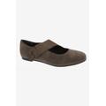 Wide Width Women's Danish Flat by Ros Hommerson in Brown Distressed (Size 12 W)
