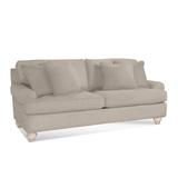 Braxton Culler Artisan Landing 2 Over 2 Queen Sleeper Sofa Polyester in Gray/White/Brown | 37 H x 86 W x 39 D in | Wayfair