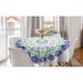 East Urban Home Ambesonne Rainbow Mandala Round Tablecloth, Boho Rosette Pattern w/ Hearts & Star Ornamental Oriental Composition | Wayfair