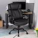 Wade Logan® Boothendarra Executive Chair Upholstered, Cotton in Brown/Gray | 49.3 H x 28.3 W x 28.5 D in | Wayfair C22563A1C4874EBF9A51E85577E0A87F