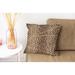 Dakota Fields Valverde Geo Cheetah Square Pillow Cover & Insert Polyester/Polyfill blend in Orange/Yellow/Brown | 16 H x 16 W in | Wayfair