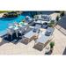 Latitude Run® Juno 14 Piece Complete Patio Set w/ Cushions Rust - Resistant Metal in White | 25.5 H x 76.75 W x 29.5 D in | Wayfair