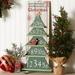 The Holiday Aisle® Countdown to Christmas Tree Calendar Wall Sign Wood in Brown | 1.75 H x 11.25 W x 25 D in | Wayfair