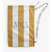 The Holiday Aisle® Noel on a Stripe Christmas Laundry Bag Fabric in Gray/White/Blue | 36 H x 28 W in | Wayfair 0708C2B5F87048A1B4A3EF5C671BAF30