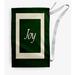 The Holiday Aisle® Joy Christmas Laundry Bag Fabric in Green/White/Black | 36 H in | Wayfair 618F505FC7884A38A106809C778E25B6