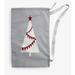 The Holiday Aisle® Garland Tree Christmas Laundry Bag Fabric in Gray | 29 H in | Wayfair C3799F1DBA6C43D19EB302AEE5AAF457