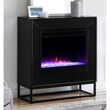 Latitude Run® Color Changing Electric Fireplace in Black | 36.5 H x 33 W x 14 D in | Wayfair 091AFF5541F24D84BF0D421CF9085259