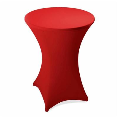 Stehtischhusse Stretch Stehtisch ø 60 70 80 cm Husse Tisch Hussen Bistrotisch 60cm ø / Rot