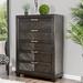 Moso Contemporary Espresso 5-Drawer Chest by Furniture of America