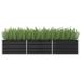 vidaXL Garden Raised Bed Anthracite 94.5"x31.5"x17.7" Galvanised Steel