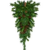 34" Dakota Red Pine Artificial Christmas Swag with Pine Cones - Unlit - Green