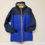 Columbia Jackets & Coats | Columbia Blue Rain Coat Hooded Youth Sz Xl | Color: Blue/Yellow | Size: Xlb