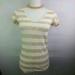 American Eagle Outfitters Tops | American Eagle V Neck T Shirt Size Xs | Color: Gold/White | Size: Xsj