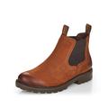 Remonte Bara Womens Chelsea Boots 4 UK Brown Waxy Leather