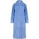 Slenderella Ladies Zip Up Dressing Gown Womens Soft Waffle Fleece Bath Robe Large (Blue)