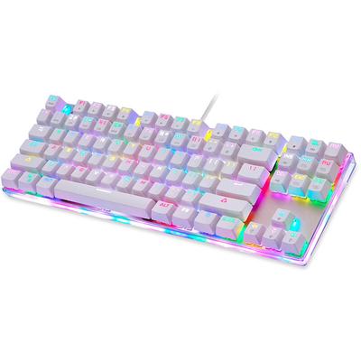 K87S Mechanische Tastatur Gaming-Tastatur Wired USB Customized LED RGB-Hintergrundbeleuchtung mit