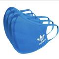 Adidas Accessories | Last Chance! New Adidas Non Medical 3 Pcs Blue Face Masks M/L | Color: Blue/White | Size: M/L