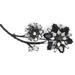 Kate Spade Jewelry | Kate Spade Trellis Blooms Pin Black Brooch Large | Color: Black | Size: Os