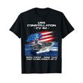 USS Constellation CV 64 Flugzeugträger Veteran USA Flagge T-Shirt