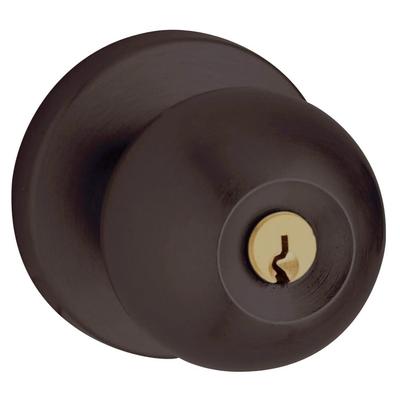 Baldwin Modern Style Keyed Entry Door Knob Set with Modern Rosette and