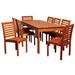 Elliot 9-Piece Outdoor Dining Set Eucalyptus Rectangular Patio Furniture