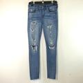 American Eagle Outfitters Jeans | American Eagle Super Super Stretch Denim Jeggings Size- 4r | Color: Blue | Size: 4