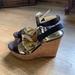Coach Shoes | Coach Brown Wedge Shoes With Ankle Wrap Around - Size 8.5b | Color: Brown | Size: 8.5