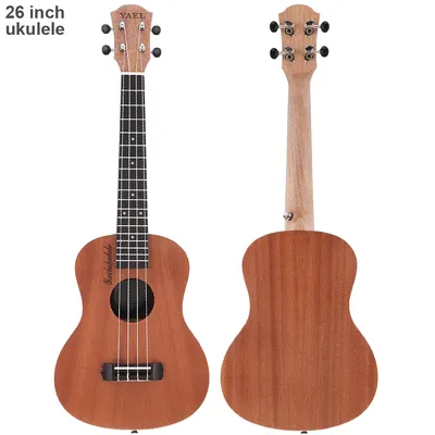 Ukulele acoustique à 4 cordes de 26 pouces 18 frettes en bois Hawaii