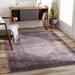 Bagacay 2'7" x 7'3" Traditional Updated Traditional Farmhouse Cream/Dusty Pink/Plum/Ink Blue/Teal Washable Runner - Hauteloom