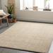 Abiera 5' x 7'6" Modern Handmade Wool Solid Wool Charcoal/Light Beige/Peach Area Rug - Hauteloom