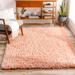 Meru 7'10" x 10' Modern Shag Solid Plush Peach Area Rug - Hauteloom