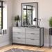 Atria 6 Drawer Dresser with Mirror by Bush Furniture