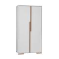 Armoire 2 portes blanc naturel