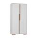 Armoire 2 portes blanc naturel