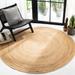 SAFAVIEH Iselore Natural Fiber Farmhouse Round Area Rug