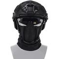 Tactical Air Gun Paintball PJ Helmet With Helmet Cover, Foldable Balaclava Mesh Mask Full Face Mask And Tactical Goggles