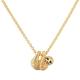 Lily Charmed - 18ct Gold Plated Sloth Necklace with 18" Chain