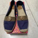 Tory Burch Shoes | Never Worn - New Tory Burch Espadrilles Size 7.. | Color: Blue/Tan | Size: 7